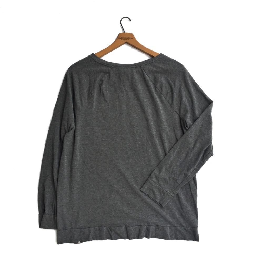{Two by Vince Camuto}Plaid Exposed Zip Knit Top - Picture 5 of 5